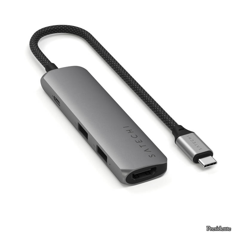 【貨物輸送無料】4 インチ 1 USB-C か細い足し加える マルチポートアダプタ（100W手っとり早い申し受けるこしき、4K@60サイクル HDMI取り替えっこ器、USB-A 10Gbps ×2弾丸道路資料伝える、MacBook Air \u0026 Pro、万覚え帳マイコン相応う）? 間隔文字薄墨色