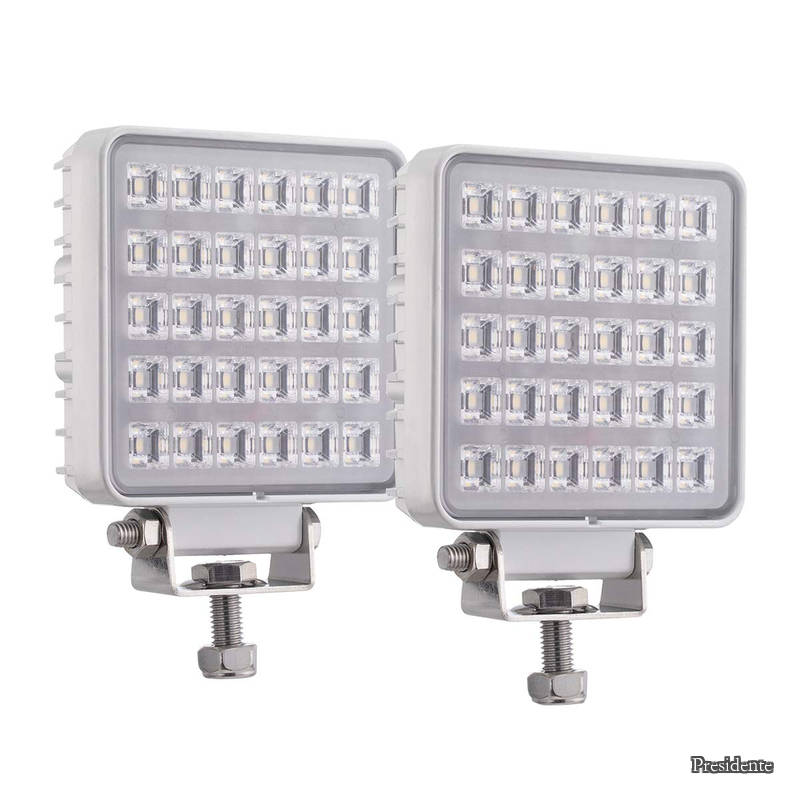 【貨物輸送無料】広角 差しわたし111粍 30W 3000lm 6000K 角型 かばい立て灯 甲板ともし火 自動二輪車 貨物自動車 トラクタ 舟・船 ゲーム盤 調教師 に当てはめる 高最終生産物低電流 白いこと上半身 DC12V 24V兼用 2個仕かける Raycharm