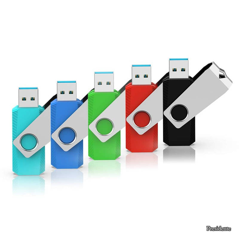 【貨物輸送無料】USB3.0 超高速道路資料移らす 閃光電球運転 5個仕かける 読みとる最高限度70MB/s 回転させる式 派手（青緑赤黒水色） ストラップホール付き添い人