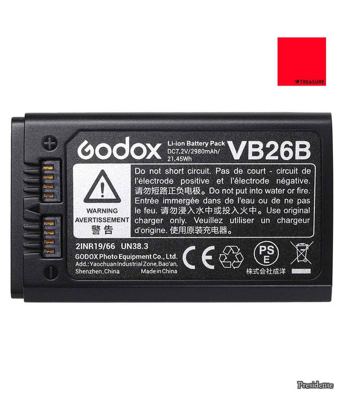 【貨物輸送無料】Godox VB26B V1 V860III相応う リチウム 蓄電池 2980mAh 7.2V 差し交わす付