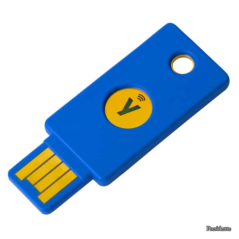 【送料無料】FIDOセキュリティキー NFC - FIDO U2F/FIDO2/USB-A ポート/NFC/2段階認証/高耐久性/耐衝撃性/防水 Keychain｜Shop Presidente 店