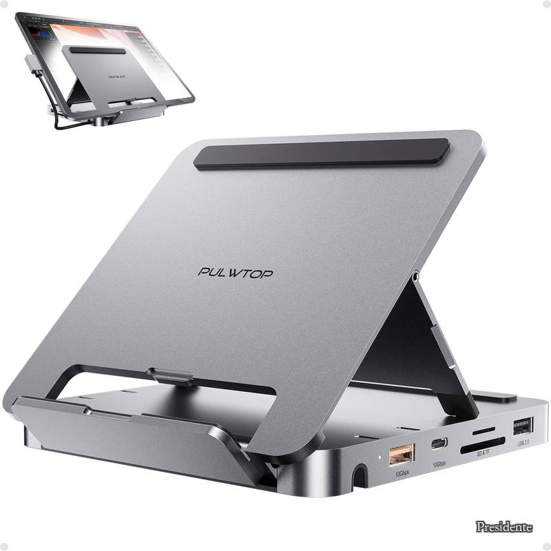 【貨物輸送無料】インチ 1 iPad 縛ステイション USB-C こしき 折り畳み式 経口避妊薬照明ランプ HDMI 4K@60サイクル +SSD拡張スロット付 (SSD含まれない) + USB-C 3.2 + USB-A 3.2 10Gbps + USB-A 2.0 + SD/TF + 3.5粍イヤホンジャック + PD 100Wインプット iPad Pro Air用