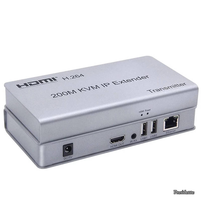 【送料無料】HDMI KVM IP エクステンダー、IP RJ45 イーサネット CAT6 6 a カスケード接続 USB キーボード マウス UTP/STP 経由で H.264 をサポートします。|Shop Presidente 店