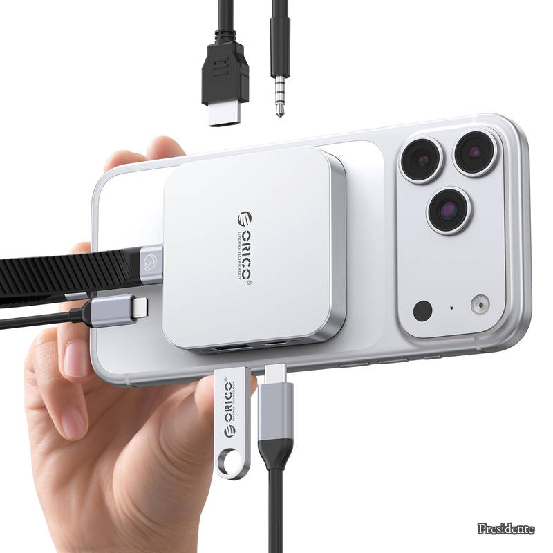 【貨物輸送無料】磁石式 M.2 縛ステイション 7-IN-1 USB C こしき Magsafe相応う 10Gbps M.2 2230 NVMe SSD入れもの HDMI4K@60サイクル 10Gbps USB 界面 オーディオ 100W PD手っとり早い申し受ける iPhone 17/16/15 Pro Max MacBook Pro/Air相応う MG5
