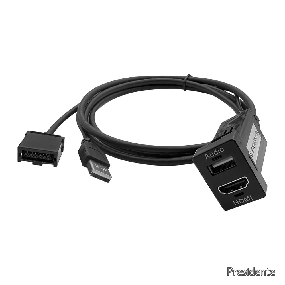 【送料無料】(ALPINE) NXシリーズ対応 トヨタ車用 ビルトインUSB/HDMI接続ユニット USB入力ポート＆HDMI入力ポート オーディオ中継 音楽 写真 ナビ連携 スイッチパネル 約33mm&times;22mm 増設キット LED点灯機能付｜Shop Presidente 店