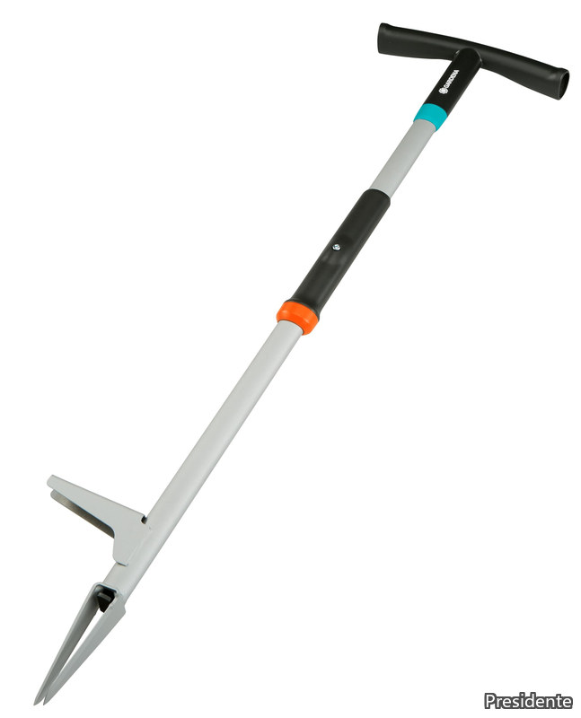 【送料無料】長柄 草抜き 足掛け付 ?ターコイズ/ブラック/オレンジ/グレー 全長97cm 3518-20 製品保証:最大25年｜Shop Presidente 店
