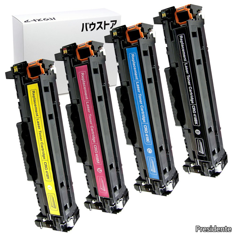 【送料無料】Canon CRG-418 4色セット 互換トナーカートリッジ 【バウストア】|Shop Presidente 店