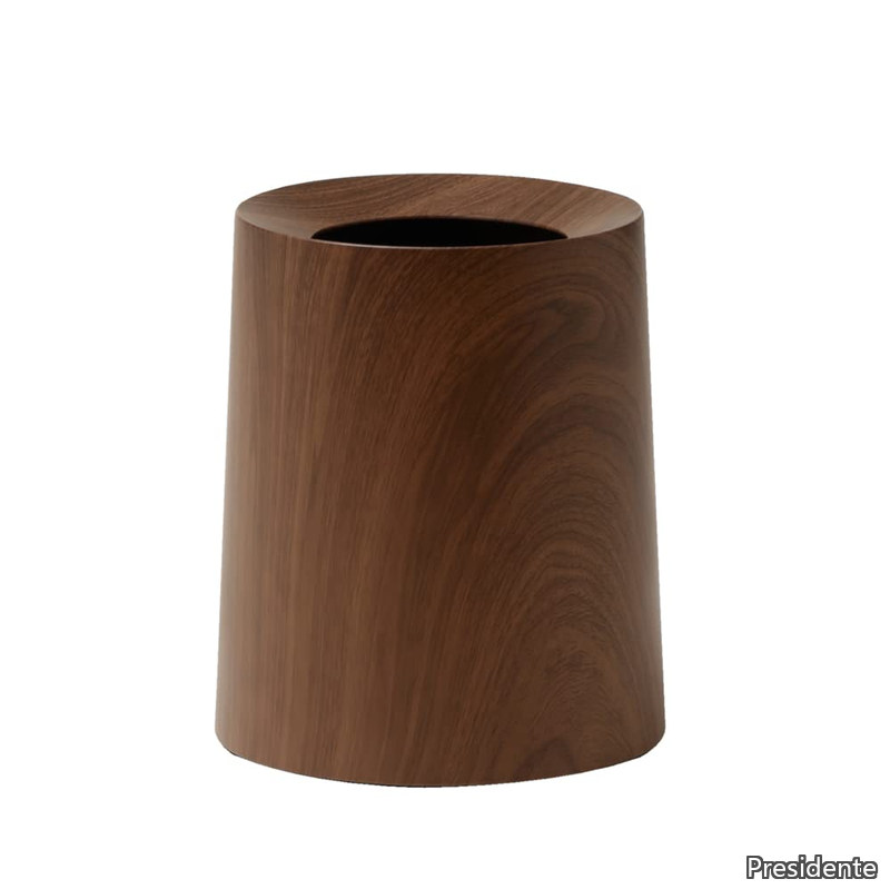 【貨物輸送無料】紙くずかご 丸型 11.4L 差しわたし26?高さ31.5糎 TUBELOR HOMME rosewood (チューブラー オム サクラ色白木)