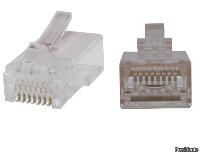 【送料無料】CAT6貫通式モジュラープラグ[100個入] MLA-6100｜Shop Presidente 店 12,855円