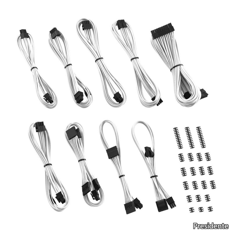 【送料無料】RT-Series Classic ModFlex Sleeved Cable Kit for ASUS and Seasonic (White)|Shop Presidente 店