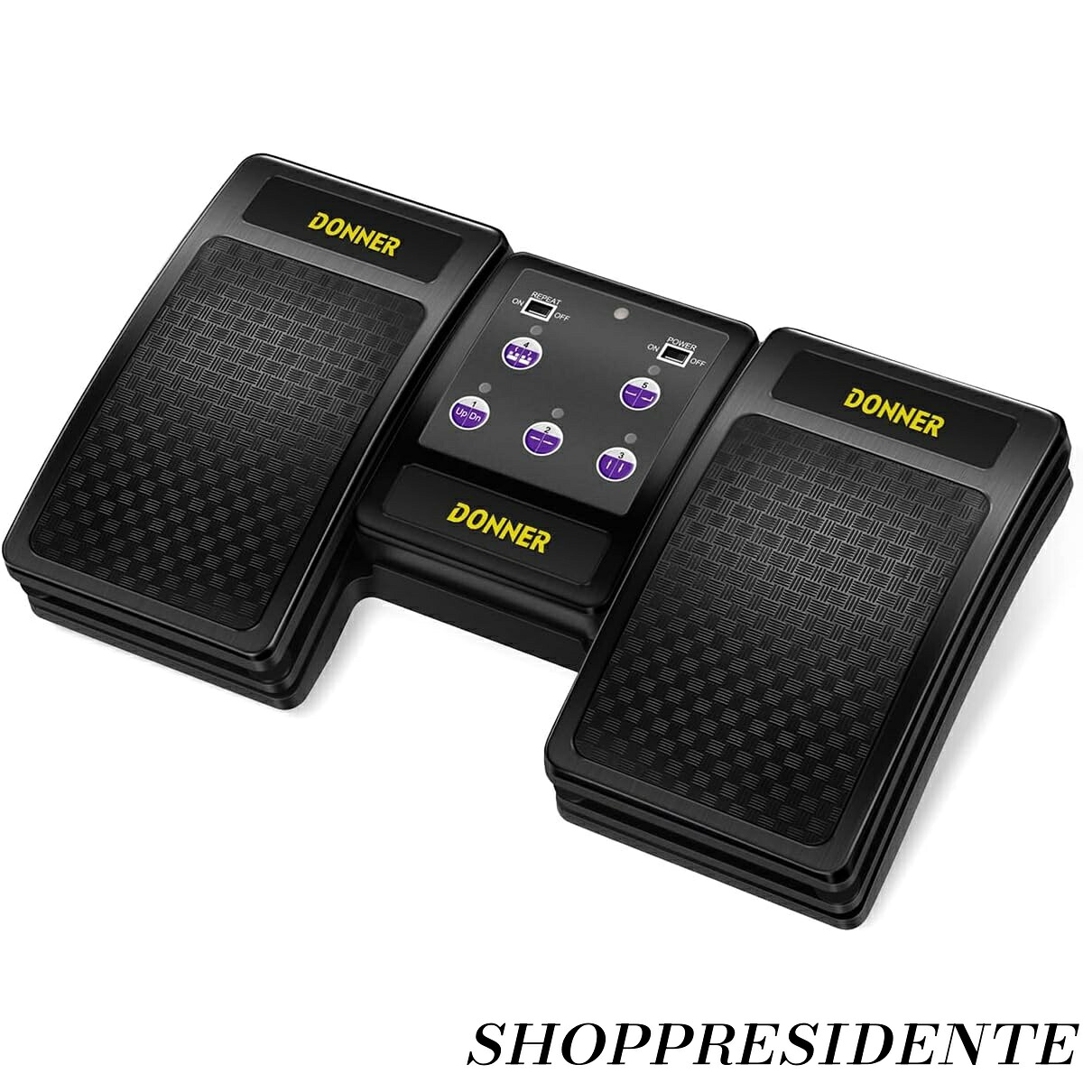【まとめ買いで最大500円OFFクーポン!】【送料無料】タブレットページターナー ワイヤレス Page Turner 楽譜をめくるペダル ハンズフリー (ブラック）