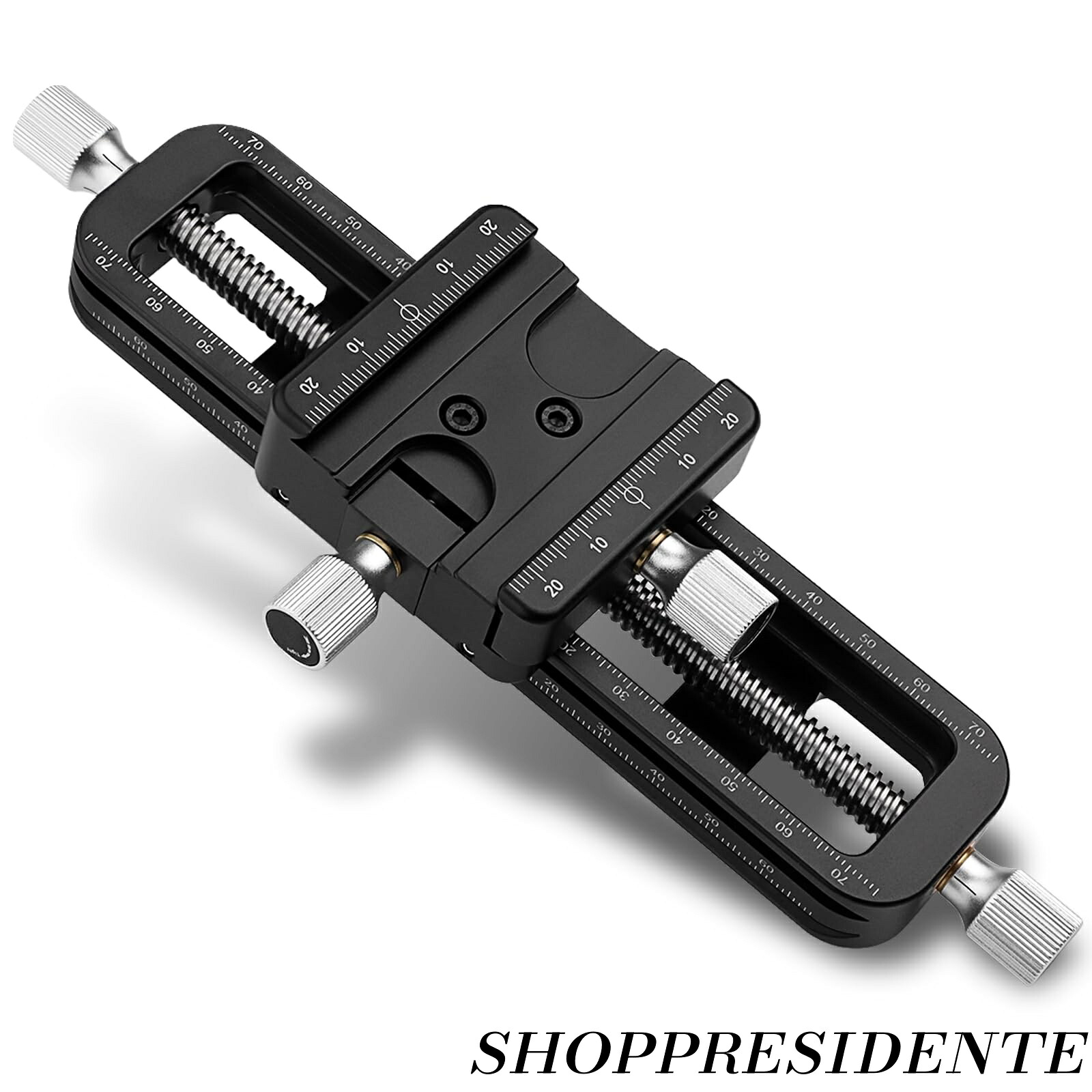 【まとめ買いで最大500円OFFクーポン!】【送料無料】FM-160 Wormdrive マクロレール マクロ撮影トラック用 フォーカススタッキング 精密フォーカススライダー クローズアップ シューティング クランププレート 微調整スクリューロッド｜Shop Presidente 店