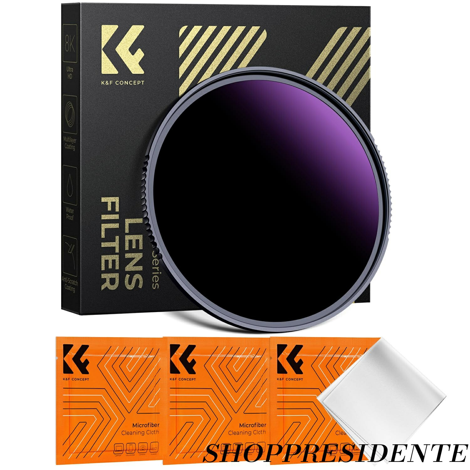 【まとめ買いで最大500円OFFクーポン!】【送料無料】CONCEPT 95mm ND1000000フィルター 日食撮影用 NDフィルター 減光フィルター 両面28層コーティング 光学ガラス 撥水撥油キズ防止 皆既日食/部分日食/太陽撮影用 （NANO-Xシリーズ）