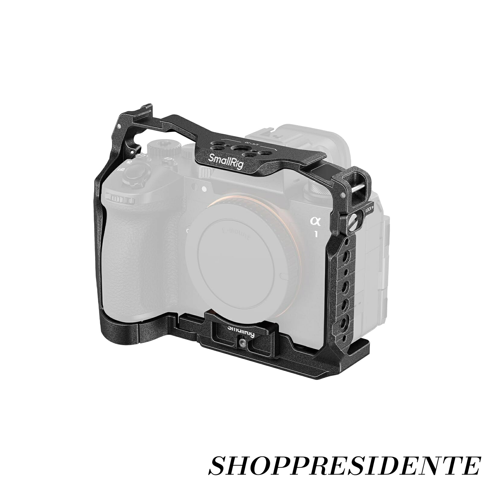 【まとめ買いで最大500円OFFクーポン!】【送料無料】ノーマルケージ Sony Alpha 1 II/Alpha 9 III用、テレコンバーターサポートと Arca用クイックリリースプレートを内蔵、3点ロックによる究極の安定性で野生動物写真家に最適 5642