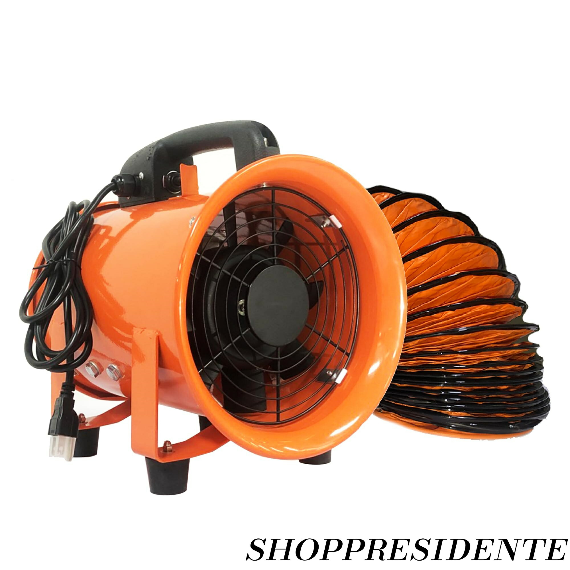 【まとめ買いで最大500円OFFクーポン!】【送料無料】200mm送風機 ポータブル換気扇 排気シャフトホースファンには、家庭や職場の排気と換気用の5mビニールホースが付属