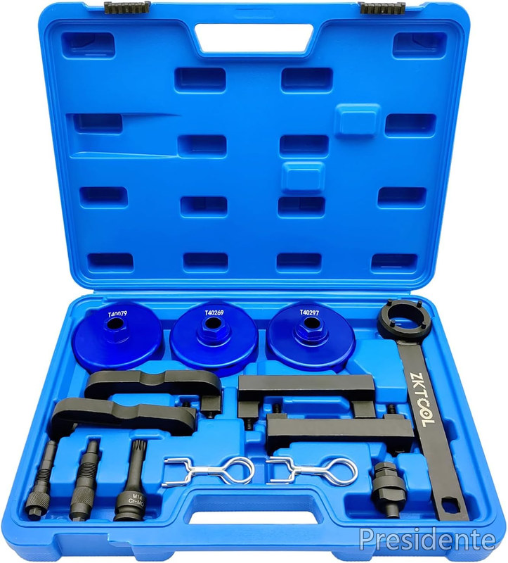 【送料無料】ZKTOOL エンジン カムシャフト ロック タイミング ツール キットは、Audi VW 2.0、2.4、2.8、3.0T、3.2、4.2、5.2 エンジン A4 A6 A6L A8 Q5 Q7 R8 3.0T エンジンに適用 、T40070エンジンカムシャフトアライメントツール。｜Shop Presidente 店