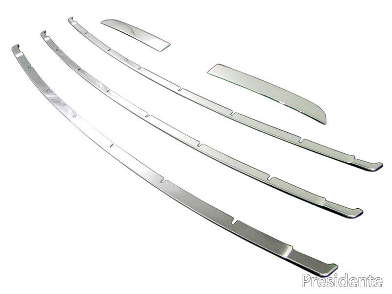 【送料無料】BRIGHTZ カローラフィールダー 160 161 164 165 前期 超鏡面ステンレスメッキフロントバンパーモール 5PC Aタイプ 【 FBUM-MOL-005 】 NZE161G ZRE162G NZE164G NKE165G NZE ZRE NKE E161 E162 E164 E165 160 カローラ フィールダー 22810|Shop Presidente 店