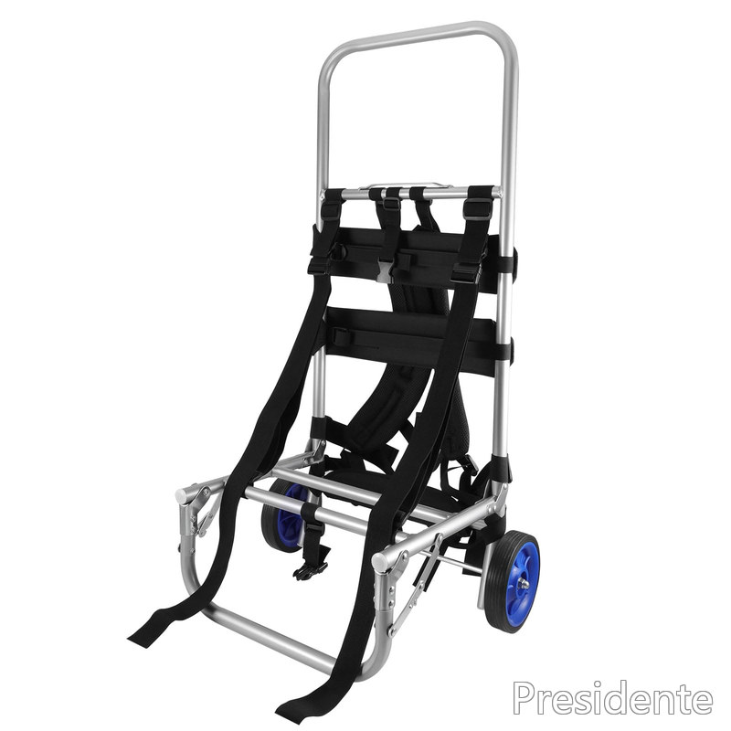 【送料無料】PAKESI キャリーカート 背負える 背負子 折りたたみキャリー アルミニウム合金 頑丈 2WAY クッション性が高い 荷物を軽く感じる 釣り/登山/引越し/荷物運び｜Shop Presidente 店