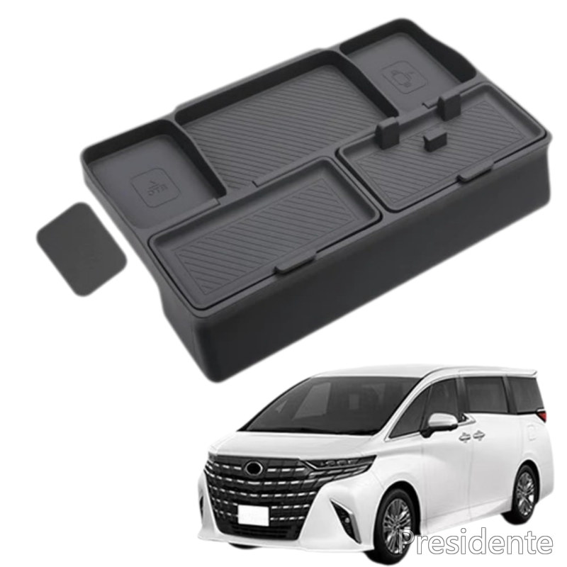 【送料無料】新型 アルファード ヴェルファイア 40系に対応 専用 コンソールナビ トレイ スマホホルダー 小物入れ カスタムパーツ アクセサリー 室内装グッズ｜Shop Presidente 店