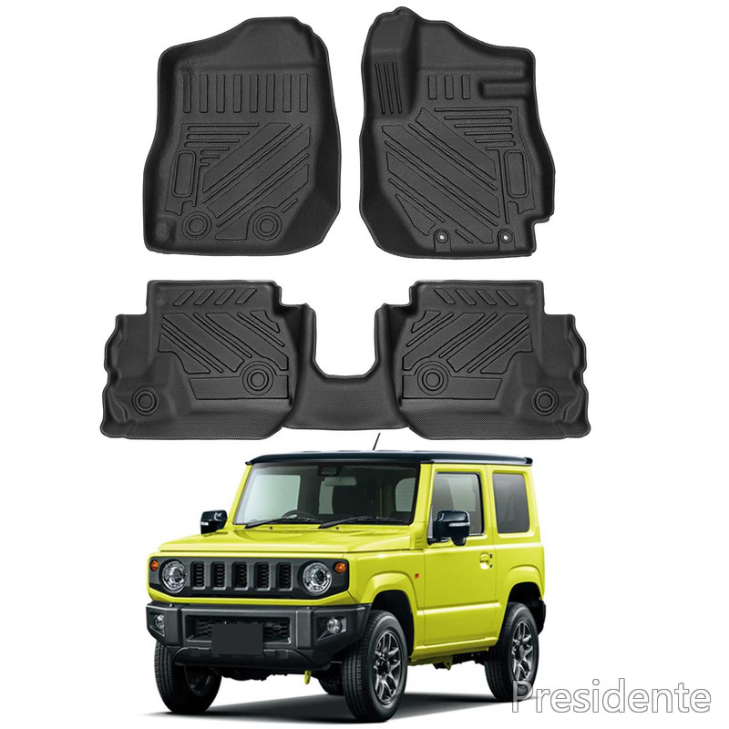【送料無料】Yimeida スズキ 新型 JIMNY ジムニー フロアマット JB64 JB74 AT AT車 ジムニーシェラ フロアマット 防水 3D カーマット 車 汚れ防止 ラバーマット 3D フロアー カーペット カー TPE JIMNY車種専用 カスタムパーツ アクセサリー 内装パーツ 運転席 助手席 セカン｜Shop Presidente 店