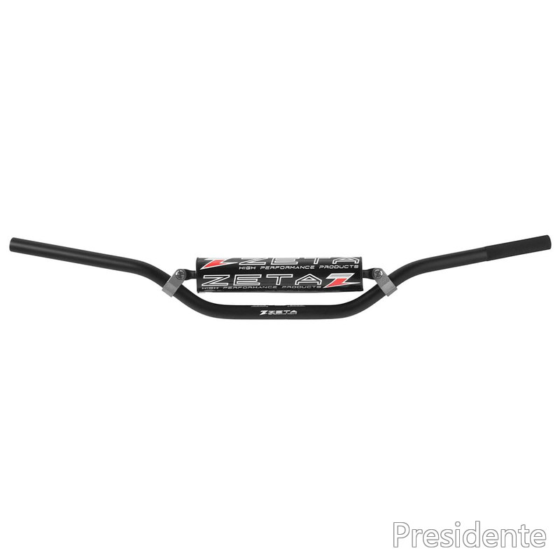 【送料無料】ジータレーシング(ZETA RACING) CRF250R/X CRF450R/RX/X/L KX125/250/250F/450F KX250/450 etc CXハンドルバー MX-123 スタンダード径(22.2mm) 汎用 幅:806mm 高さ:98mm 引き:53mm バーパッド/バーエンドキャップ付属 ブラック F4424｜Shop Presidente 店 8,135円