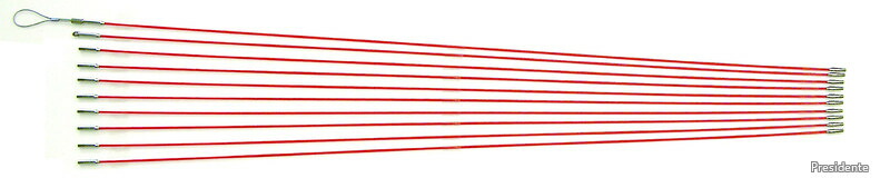 【送料無料】デンサン ジョイント釣り名人スリム φ3mm×1.0m オレンジ 10本 ケーブル索引具 JF-310|Shop Presidente 店