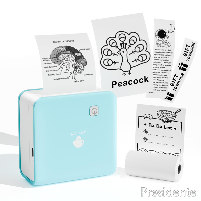 【送料無料】サーマルプリンター ミニプリター Phomemo M02 PRO 300DPI ラベルプリンター モバイルぷりんたー シール印刷機 ポータブル式 ai プリンター メモプリンタ 感熱 Bluetooth接続 写真?メモ?手帳?領収書?ラベル 学生用 在宅勤務 自宅学習 多国言語対応APP 日本語取扱|Shop Presidente 店