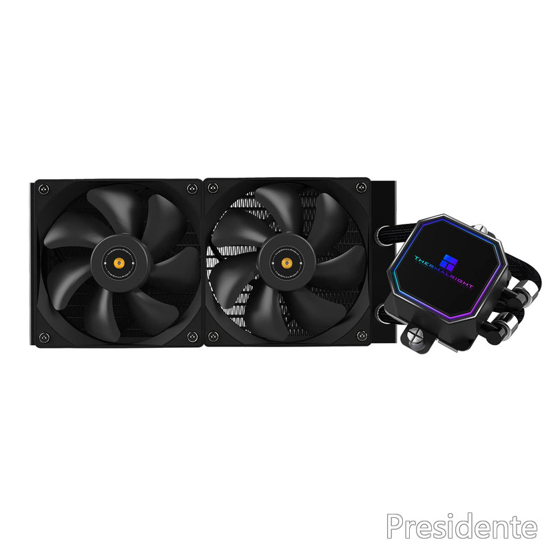 【送料無料】Thermalright Frozen Prism 240 Black 水冷CPUクーラー、液体CPUクーラー、120mm PWMファン×2、S-FDBベアリング、AMD/AM4/AM5、INTEL LGA1150/1151/1200/2066/1700 用ワンピース型水冷クーラー|Shop Presidente 店