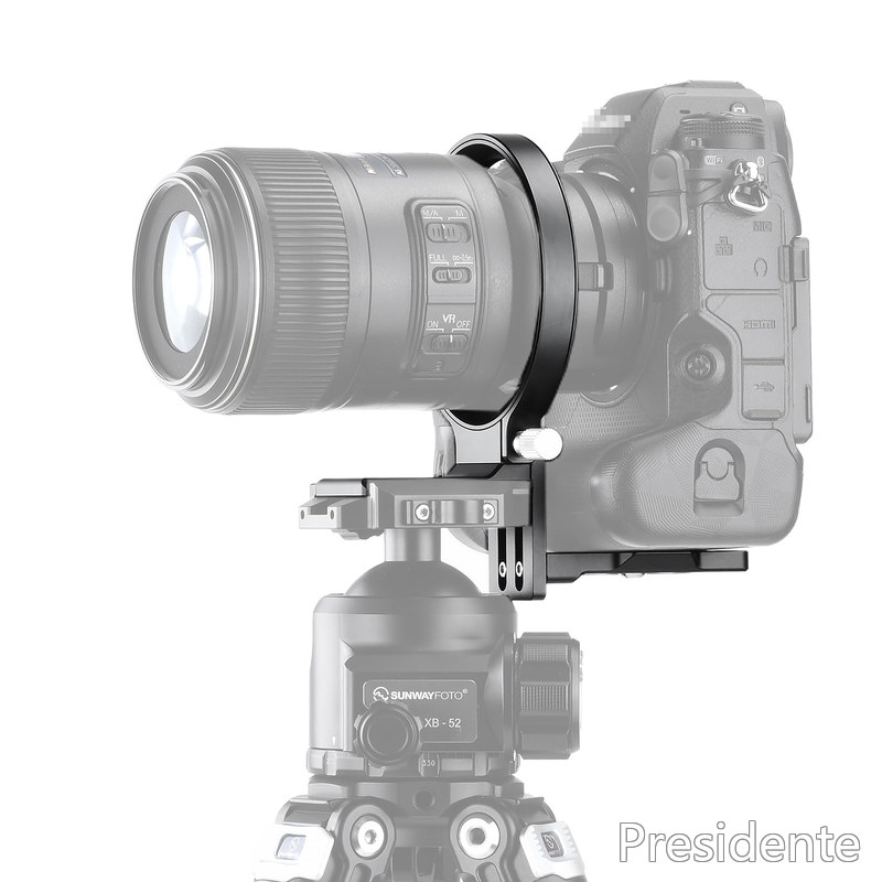 【送料無料】SWFOTO LS-Z9 80mm リング三脚マウント、水平から垂直まで撮影、ARCA-SWISS タイプのクイックリリースプレートを装備、Z9、R3バッテリーグリップ付き一眼レフカメラに適しています回転式クイックリリース｜Shop Presidente 店