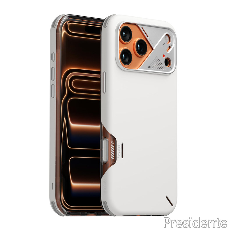 【送料無料】【米軍MIL耐衝撃・二重保護】Aulumu A17 iPhone 17 Pro Max ケース MagSafe対応 衝撃吸収 頑丈 高耐久 傷つけ防止 CoolHyper冷却システム搭載 カメラコントロールカバー 急速充電対応 マグネット搭載 いphone17promax ケース ホワイト|Shop Presidente 店