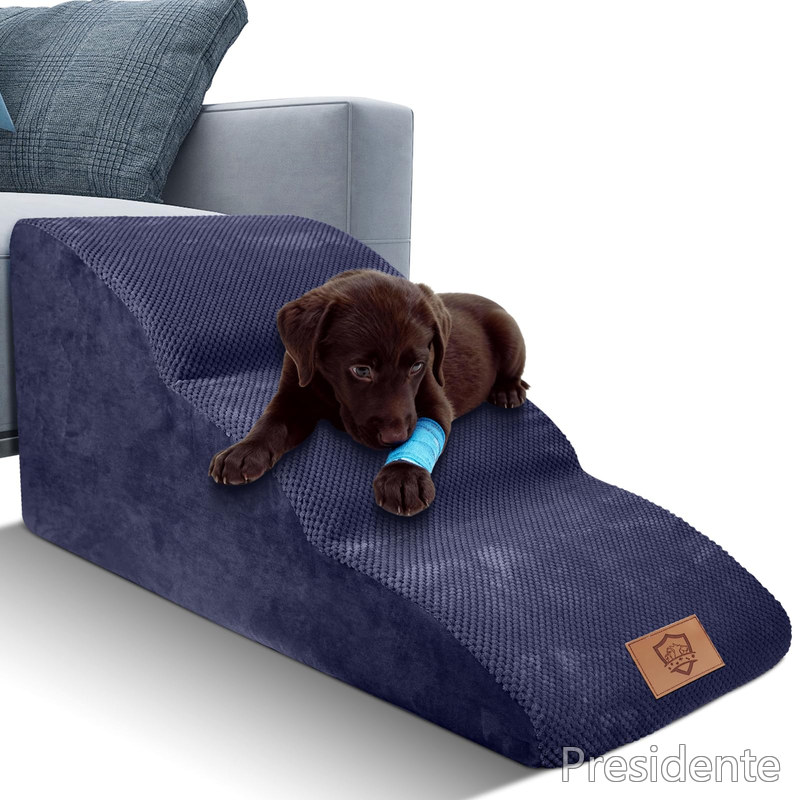【送料無料】Masthome 犬 階段 犬スロープ階段 ドッグステップ 犬用ステップ 3段プラス 段差解消 ペット用 ステップ 階段 滑り止め 犬用 犬 ステップ 三段踏み台 安全 カバー取り外し可能 ペット用品 小型犬 室内犬 高齢犬 グレー ホワイト ブルー ブラック ブラウン｜Shop Presidente 店