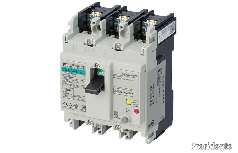 【送料無料】富士電機 EW50AAG-3P030B 4B EWシリーズ 一般配線用漏電遮断器 30A 3P3E NN|Shop Presidente 店