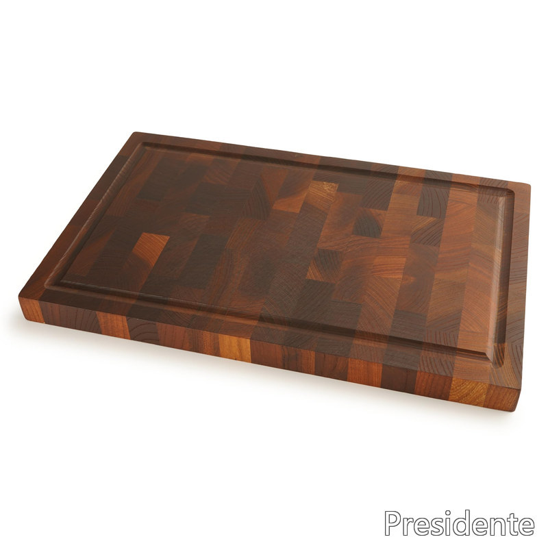 【送料無料】BOUMBI サーモウッド (炭化処理) ケヤキ エンドグレイン まな板 (43x26.5x3cm)｜Shop Presidente 店
