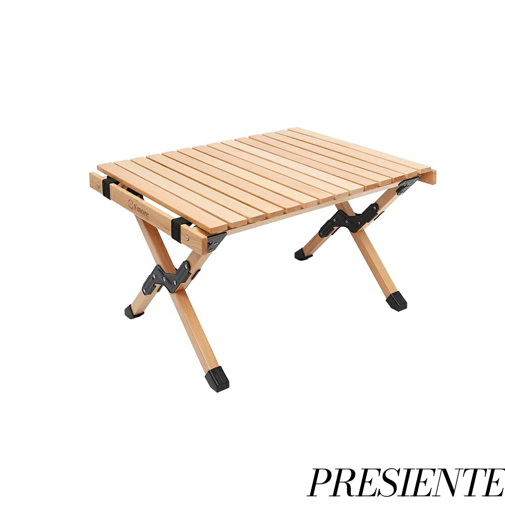 【まとめ買いで最大1000円OFFクーポン!】【送料無料】Woodi Roll Table キャンプ テーブル ウッドロールテーブル 木製 アウトドア テーブル 折りたたみ (60cm)