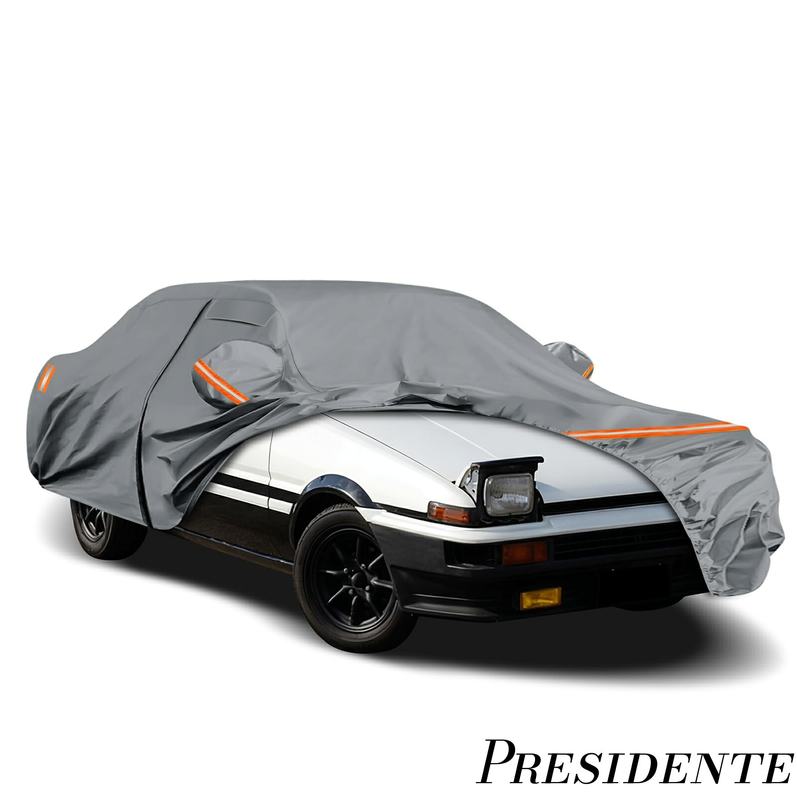 【まとめ買いで最大500円OFFクーポン!】【送料無料】車カバー 【厚手・防水・UVカット】1983-1987年型対応 全天候 耐熱防塵 雨/雪/霜/黄砂対策 車庫・屋外兼用 グレー