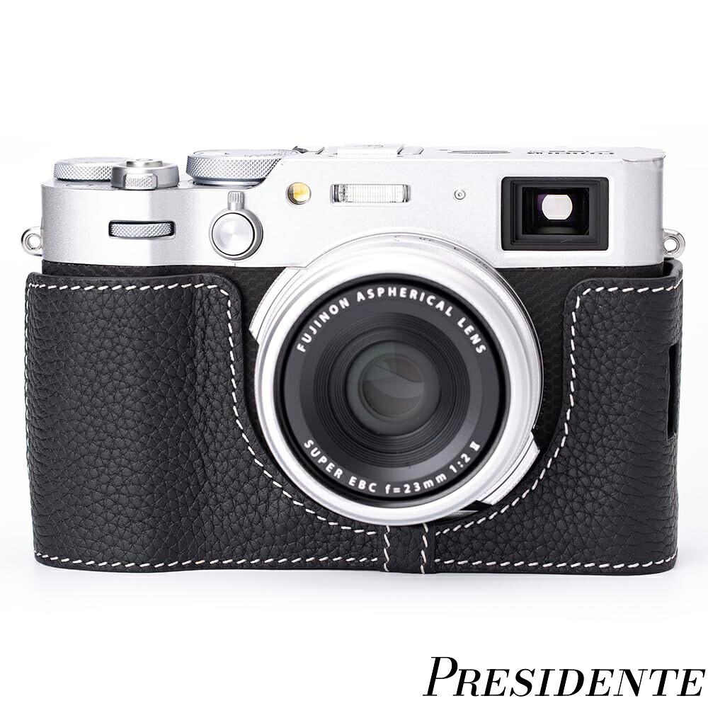 【まとめ買いで最大500円OFFクーポン!】【送料無料】カメラ保護カバー適用フジフイルムFuji x-100vi底面開閉 電池交換 三脚取り付け可能キズ (黒色)