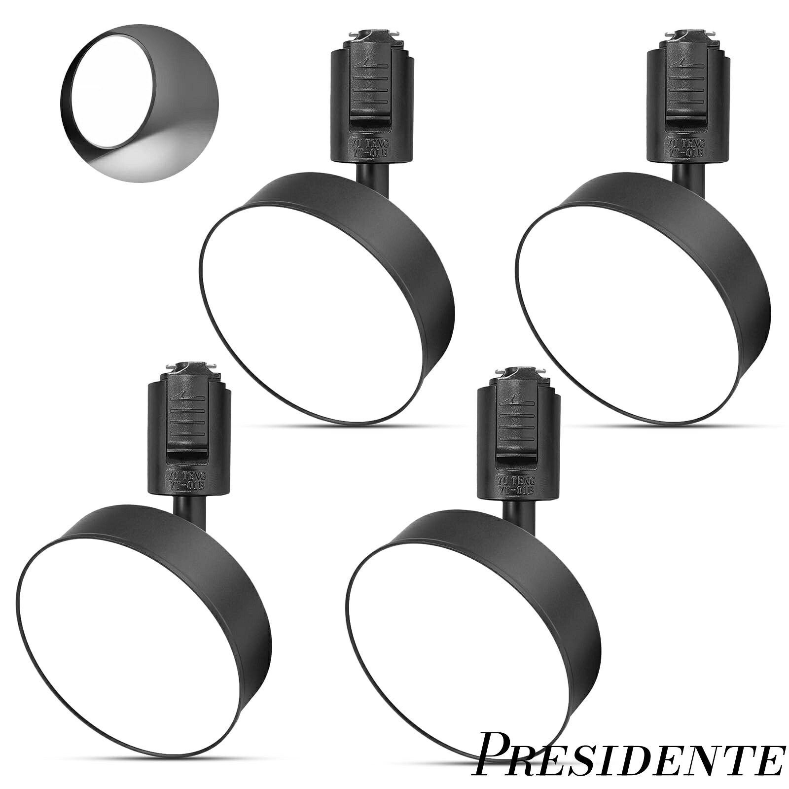 【まとめ買いで最大500円OFFクーポン!】【送料無料】LED搭載 大光量1100lm アメリカ(BridgeLux)LEDチップ 演色性Ra96.5 器具一体型 電球不要 取付簡単(ブラック+昼光色+4個入り)