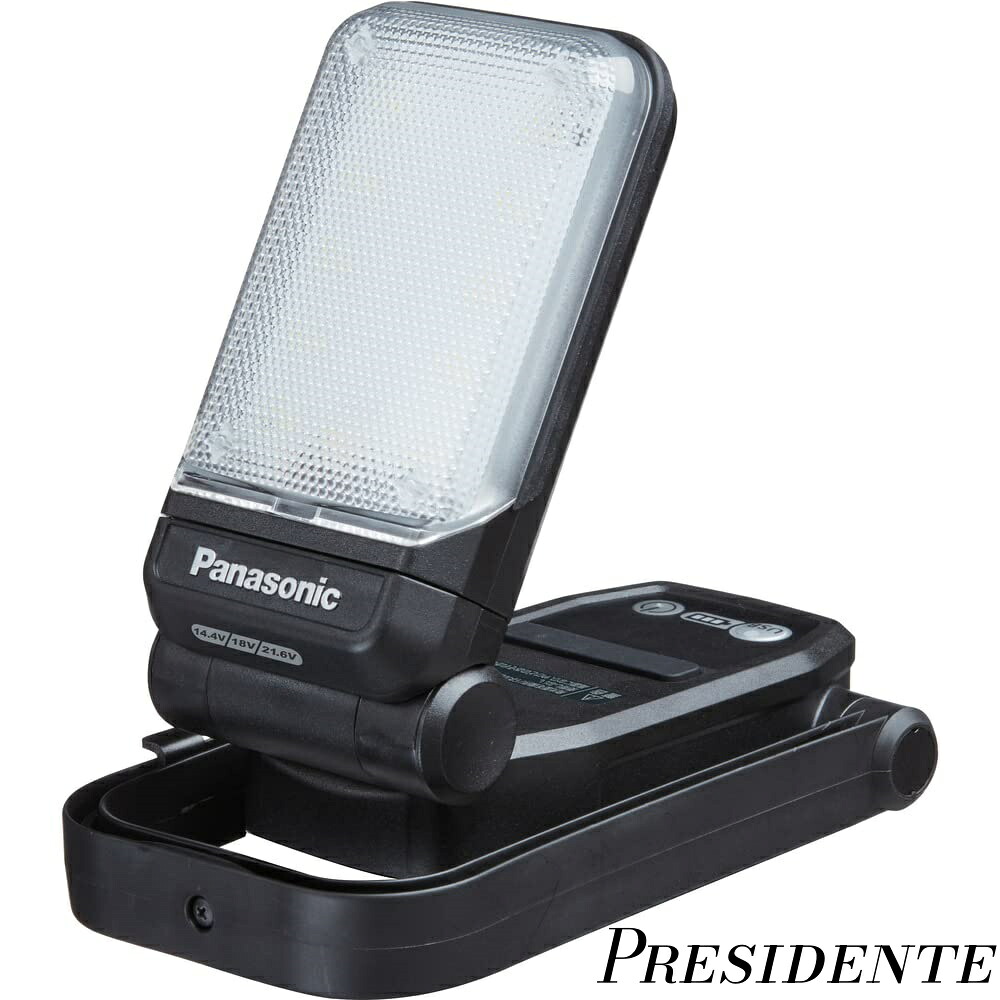 【まとめ買いで最大500円OFFクーポン!】【送料無料】デュアル 本体のみ(電池パック・充電器別売) (14.4V/18V/21.6V対応) 約750ルーメン・回転角度0~270度・USB-A&times;2端子(合計2.0A/スマホ充電可能) ワークライト 投光器 作業灯 モバイルバッテリー ブラック EZ37C4-B ブラック｜Shop Presidente 店