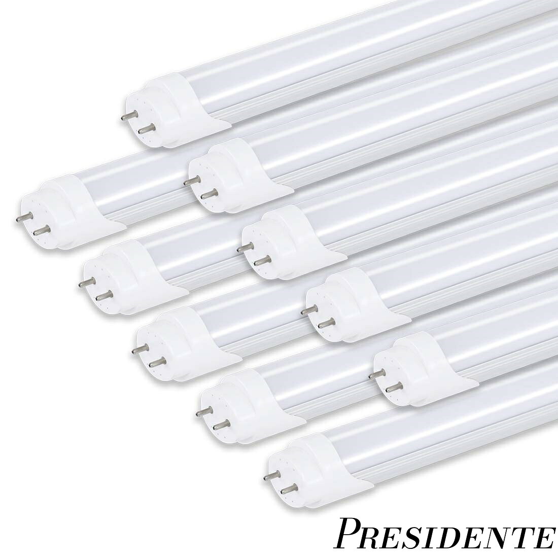 【まとめ買いで最大500円OFFクーポン!】【送料無料】40w形 直管 蛍光灯 led 蛍光管 グロー式工事不要 高輝度2000lm 昼光色(6000K-6500K) 120cm (1198mm) G13 t8 40W型 【10本入り】