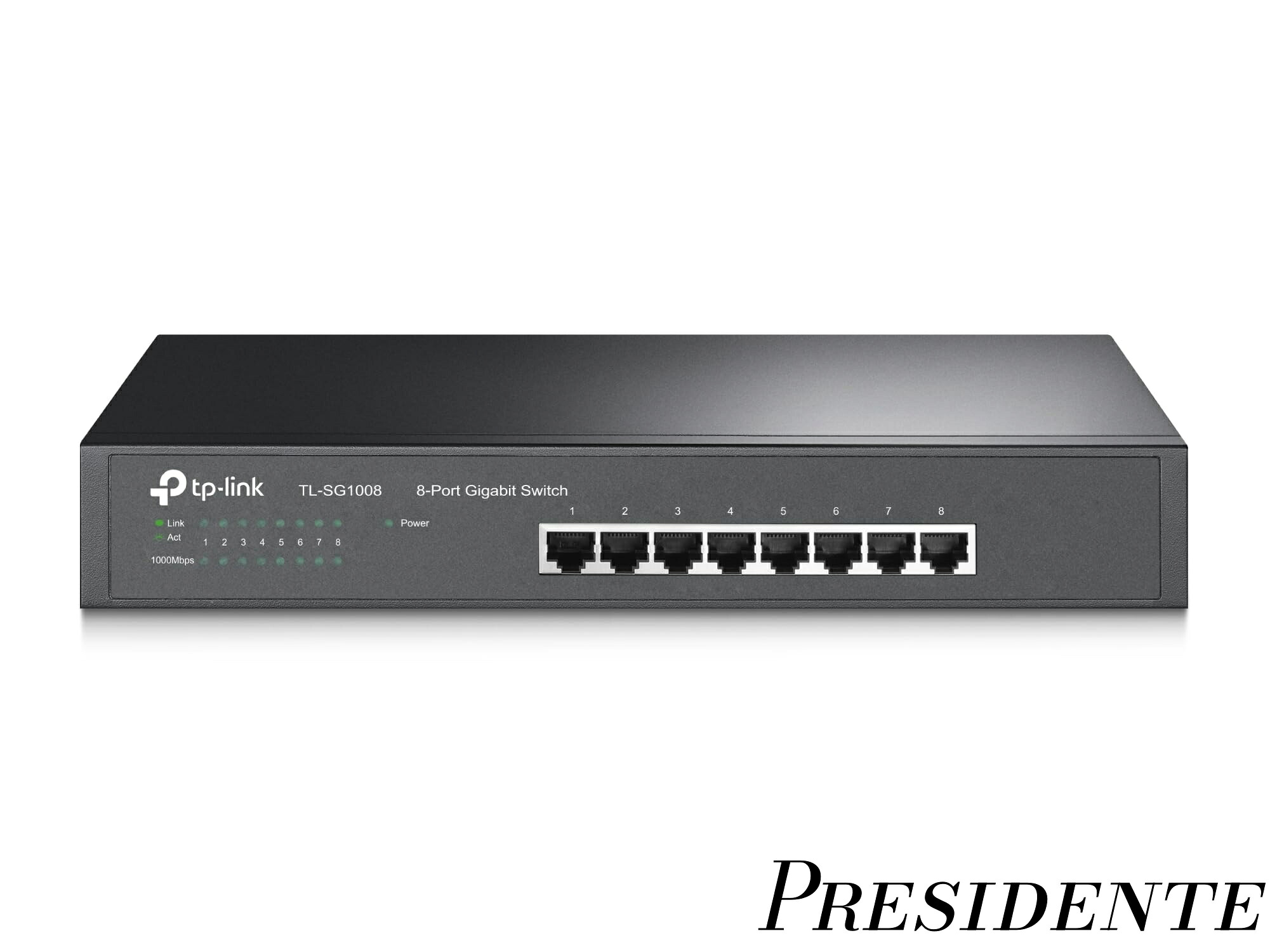 【まとめ買いで最大500円OFFクーポン!】【送料無料】Giga対応10/100/1000Mbps ラックマウント 8ポートスイッチングハブ金属筺体 5年保証 TL-SG1008