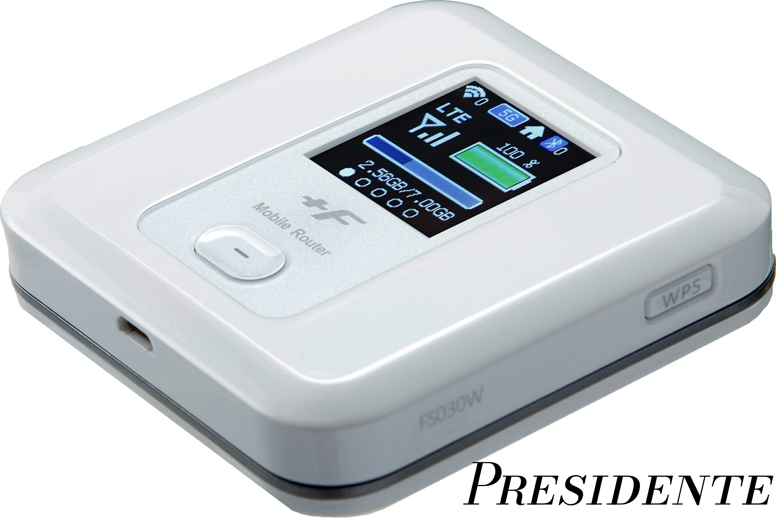 【まとめ買いで最大500円OFFクーポン!】【送料無料】+F FS030W(シャインホワイト) モバイルWi-Fiルーター SIMフリー|Shop Presidente 店