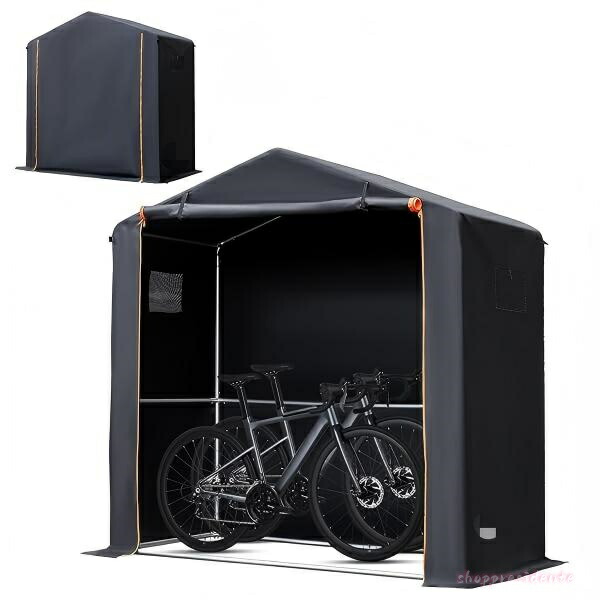 【送料無料】サイクルハウス バイクガレージ サイクルポート 1台用～2台用 自転車置き場 屋外 サイクルガレージ バイク ガレージ ガレージテント 自転車 テント 屋根 車庫 自転車小屋 バイク テント 大な正門です 物置 屋外 耐水圧2000mm 防水防風防塵