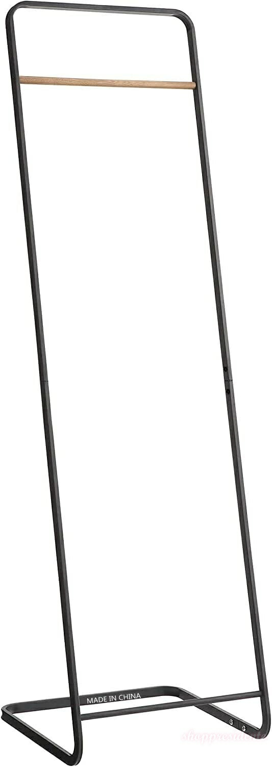 【送料無料】ハンガーラック ブラック コートハンガー 耐荷重20kg 頑丈 おしゃれ 約W40×D40×H140cm スリム 玄関 省スペース 紛体塗装 防サビ加工 メーカー品質 色：ブラック