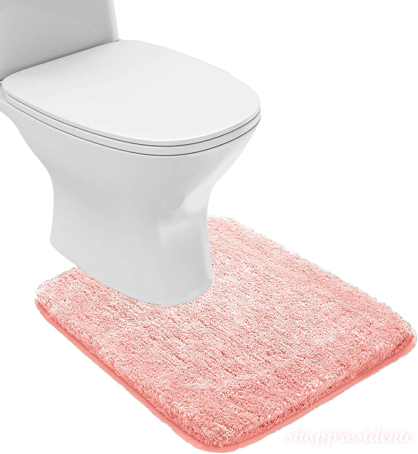【送料無料】トイレマット 洗える 速乾 トイレまつと 吸水 おしゃれ 滑り止め トイレ カーペット toilet mat ふわふわ ずれない 洗濯 65cm*105cm ピンク