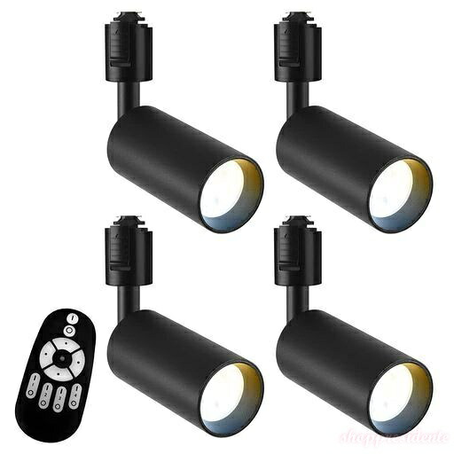 【送料無料】ダクトレール用スポットライト4個セット4.5W(40W形相当)ライティングレール用天井照明LED一体型照明リモコン付きLED内蔵式取付簡単おしゃれ照明器具角度可動高輝度省エネ長寿命イン&hellip;｜Shop Presidente 店