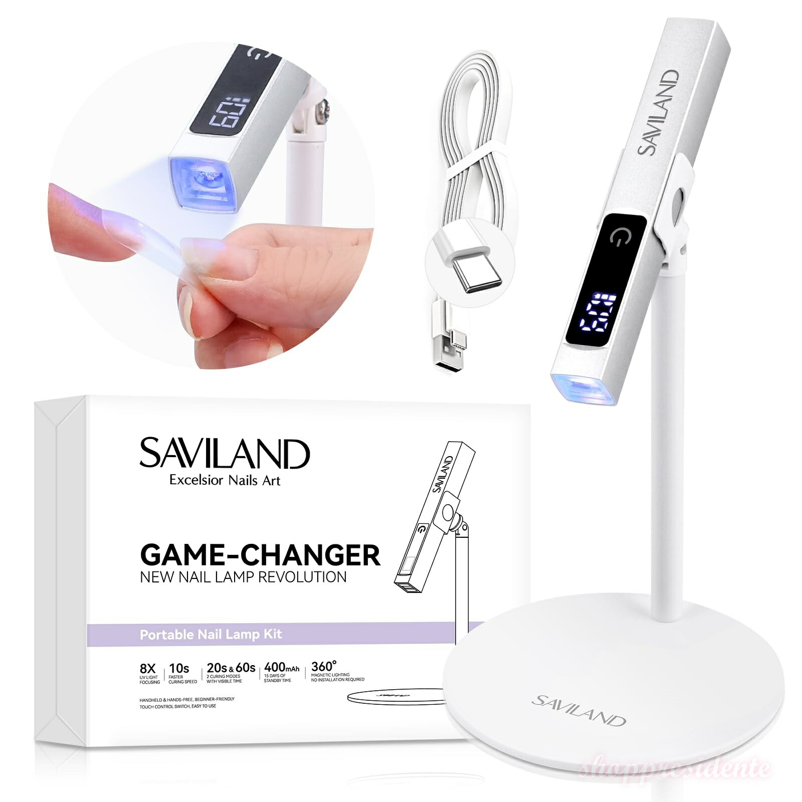【まとめ買いで最大500円OFFクーポン!】【送料無料】ネイルランプ - ジェルポリッシュ用 12W LED/UV ネイルランプLCD スクリーンと磁気ブラケット付き爪用 UV ライト10 秒/30 秒/60 秒タイミングプロのネイルアートツールスターターホーム DIY サロン用