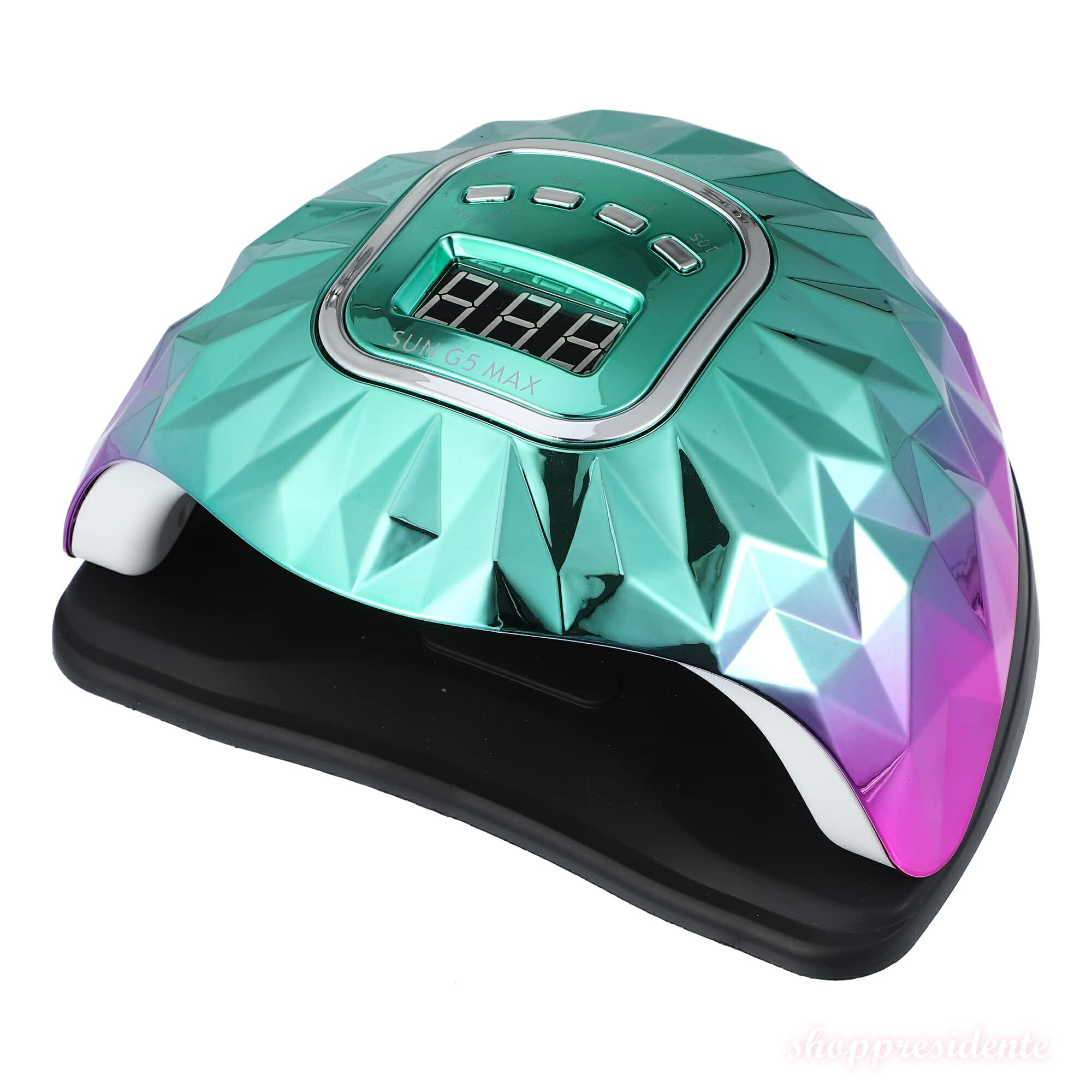 【まとめ買いで最大500円OFFクーポン!】【送料無料】UV-LEDネイルランプ ポータブルジェル マニキュアドライヤー 速硬化ネイルドライヤー 4個タイマーのセンサー付き 200W 45個ネイルライト 緑