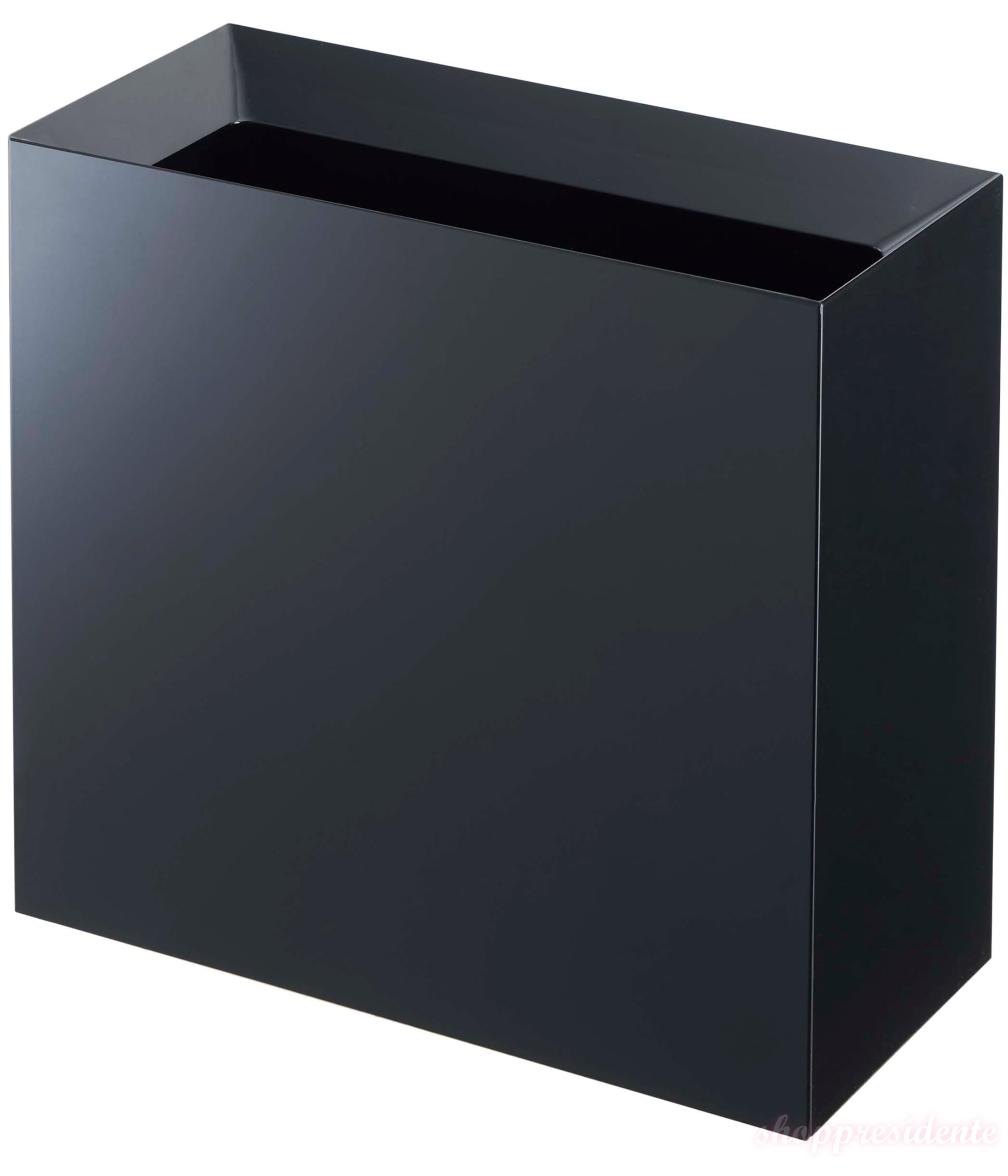 【まとめ買いで最大500円OFFクーポン!】【送料無料】トラッシュカン ワイド ブラック 約W36×D16×H33cm タワー tower ゴミ箱 角型 4495