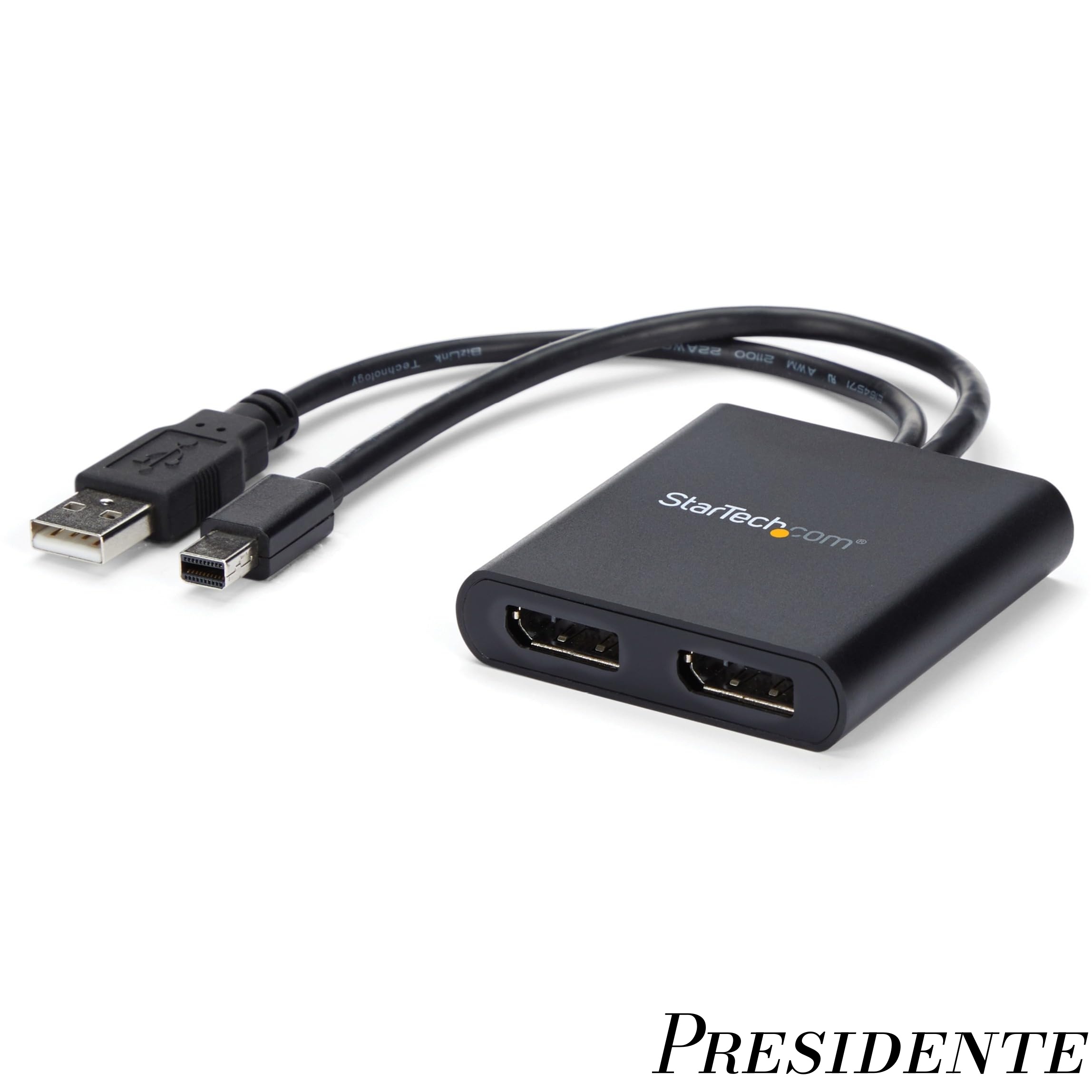 【まとめ買いで最大500円OFFクーポン!】【送料無料】2ポートMSTハブ Mini DisplayPort - 2x DsiplayPort マルチモニタースプリッタ 4K対応 Windowsのみ対応 MSTMDP122DP