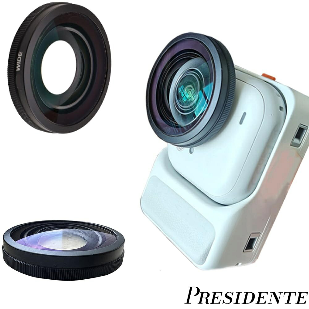 【まとめ買いで最大500円OFFクーポン!】【送料無料】Insta360 GO Ultra カメラ 用 広角レンズ HD光学ガラス 2層コーティング 185°超広角ビュー 傷防止 軽量